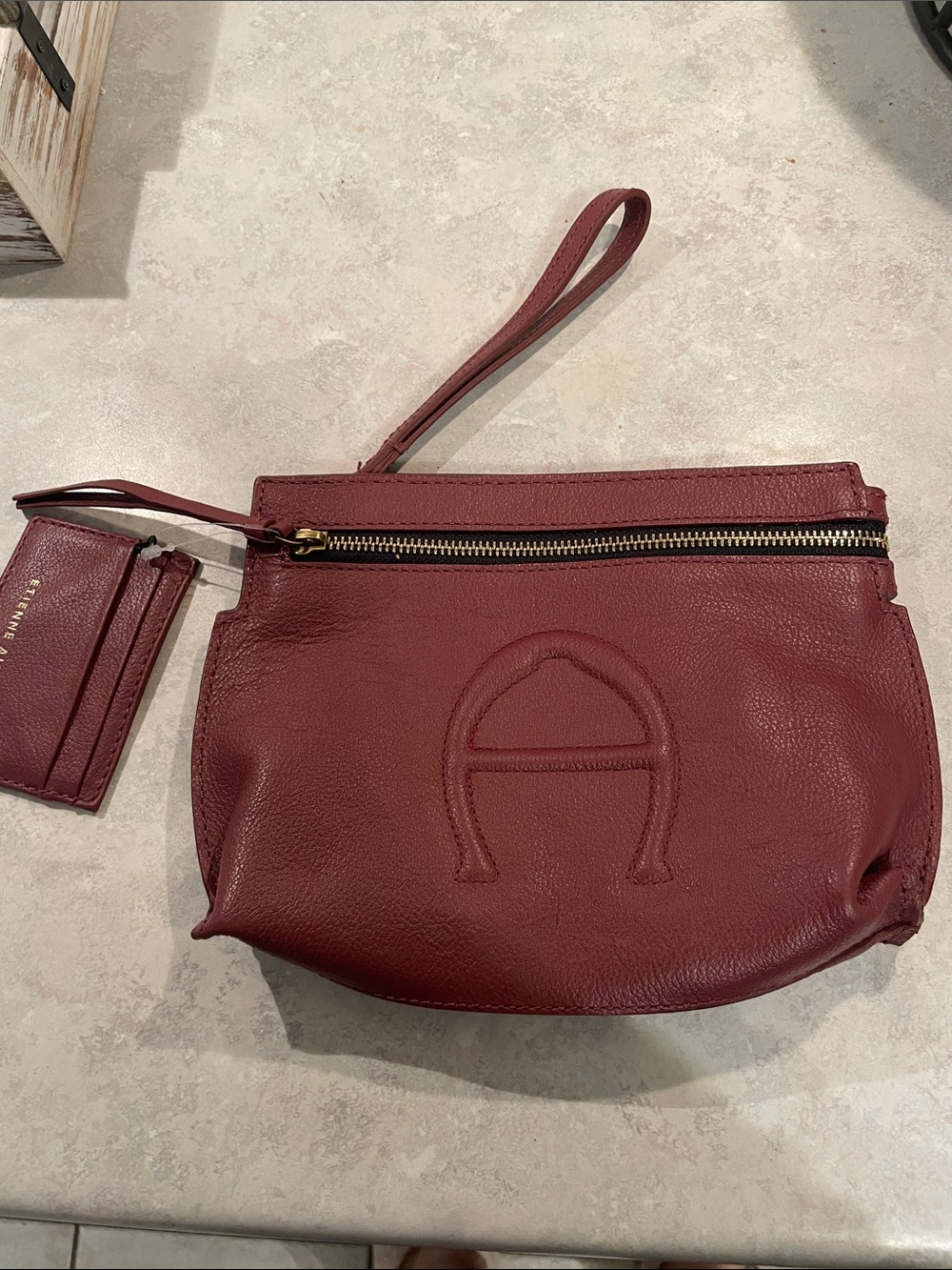 New Etienne Aigner Wristlet Pouch & ID Holder